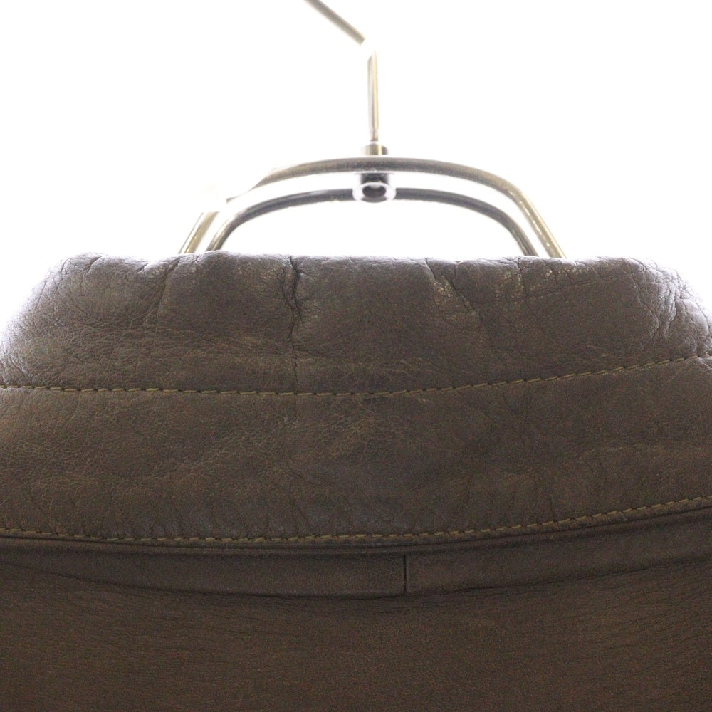 LOEWE(ロエベ) 90s LEATHER JACKET レザーフライトアビエイタージップアップブルゾン ジャケット 72235-761 ブラウン