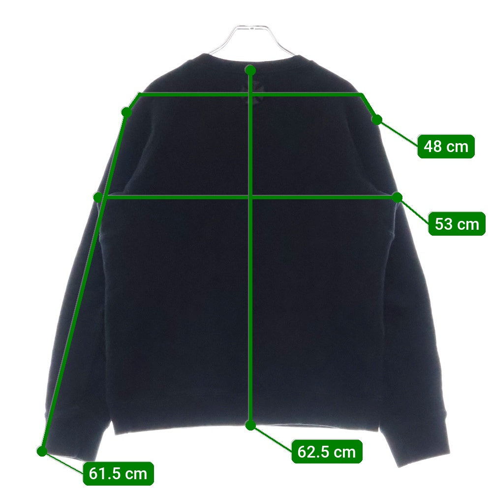 CHROME HEARTS(クロムハーツ) Y NOT CREWNECK ワイ ノット クルーネック スウェットトレーナー ブラック