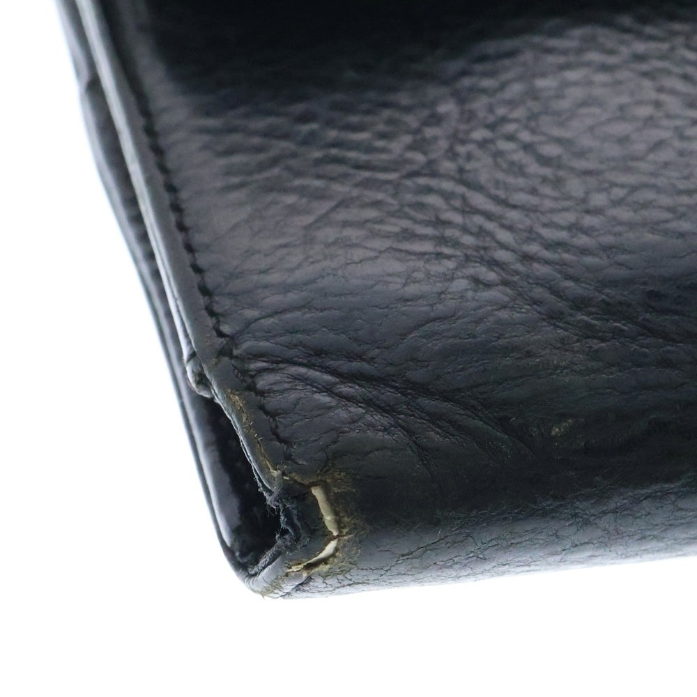 CHROME HEARTS(クロムハーツ) WAVE BSフレアボタン ウェーブ レザーウォレット 財布 ブラック BCA374