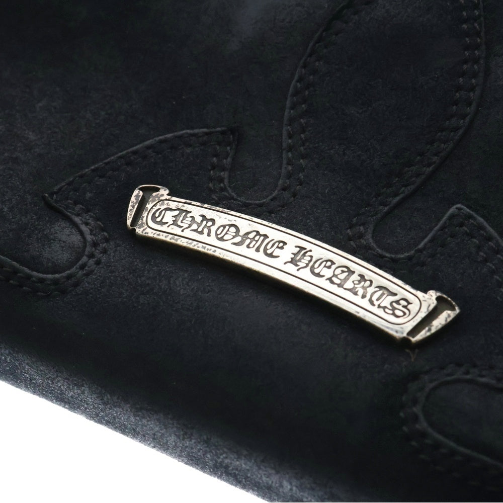 CHROME HEARTS(クロムハーツ) REC F ZIP シングルフレアニーラウンドジップレザーウォレット 財布 ブラック