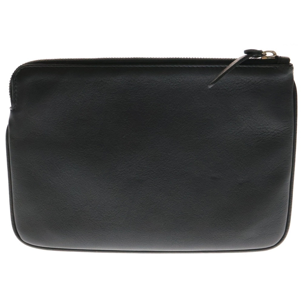 BALENCIAGA(バレンシアガ) EVERYDAY エブリデイ レザー ロゴプリントポーチ ブラック 492465