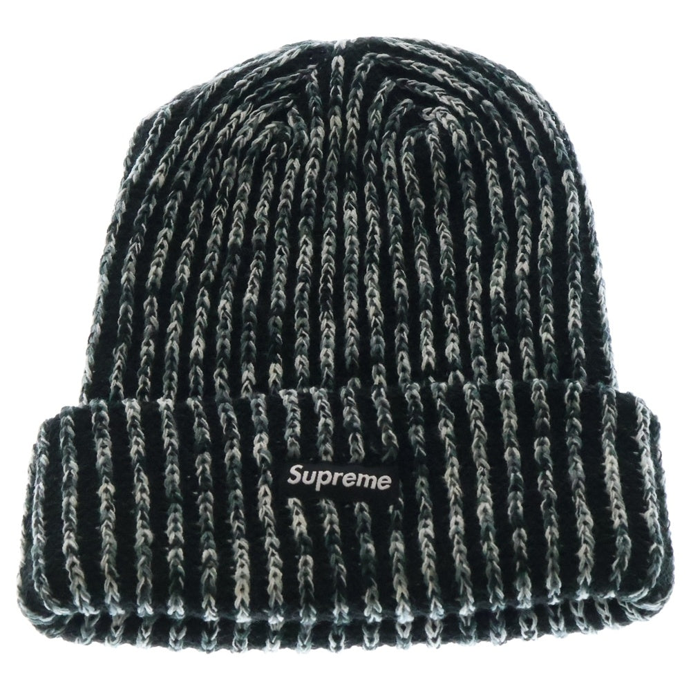 SUPREME(シュプリーム) 24AW Rainbow Knit Loose Gauge Beanie レインボー ニット ルース ゲージ ビーニー ニット帽 帽子 ブラック