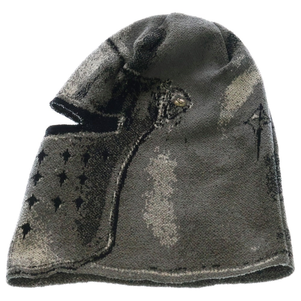 THUG CLUB(サグクラブ) Knight Helmet Balaclava ニット ヘルメット バラクラバ 目出し帽 グレー TC23AC0301