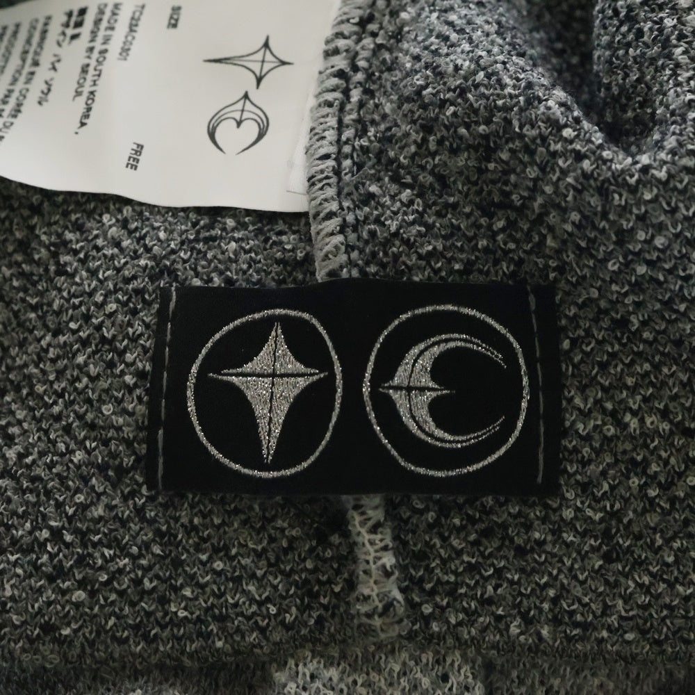THUG CLUB(サグクラブ) Knight Helmet Balaclava ニット ヘルメット バラクラバ 目出し帽 グレー TC23AC0301