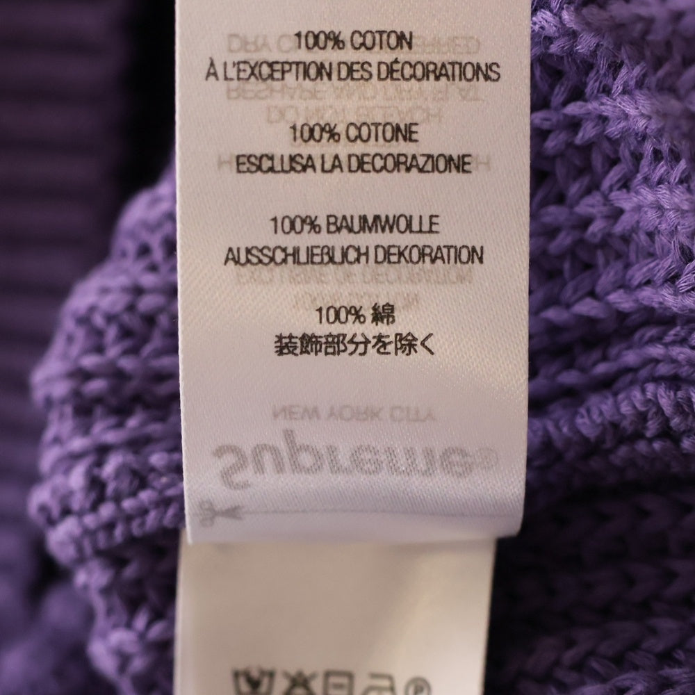 SUPREME(シュプリーム) 25SS Old English Printed Sweater オールドイングリッシュ クルーネックニットセーター パープル