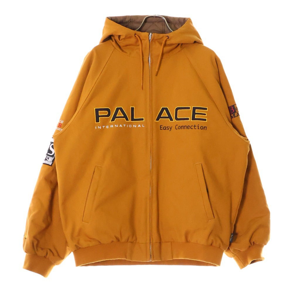 Palace Skateboards(パレススケートボーズ) 20AW One 2 One Reversible Jacket リバーシブル ジップアップ キルティング  フーデット ジャケット ブラウン