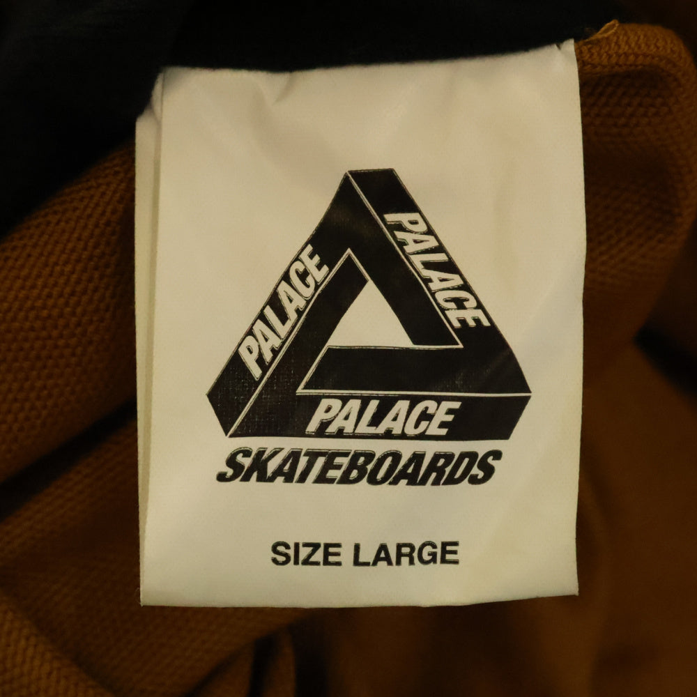 Palace Skateboards(パレススケートボーズ) 20AW One 2 One Reversible Jacket リバーシブル ジップアップ キルティング  フーデット ジャケット ブラウン