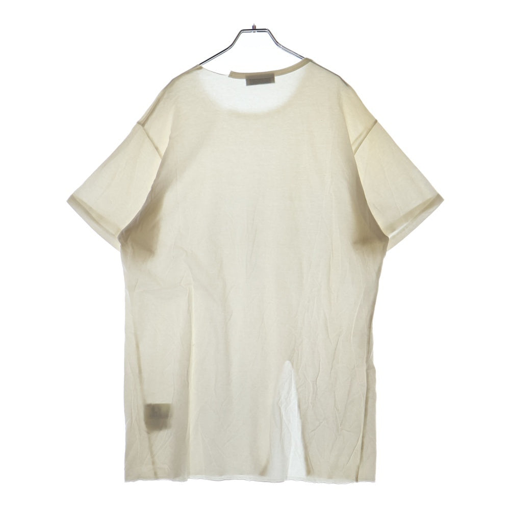 Yohji Yamamoto POUR HOMME(ヨウジヤマモト プールオム) 23AW Cotton Jersey Jumbo 半袖Tシャツ ホワイト HJ-T82-987