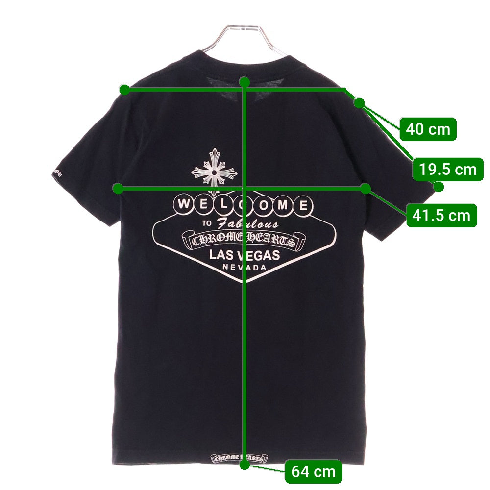 CHROME HEARTS(クロムハーツ) OLD LAS VEGAS S/S Tee ラスベガス限定 半袖Tシャツ カットソー ブラック