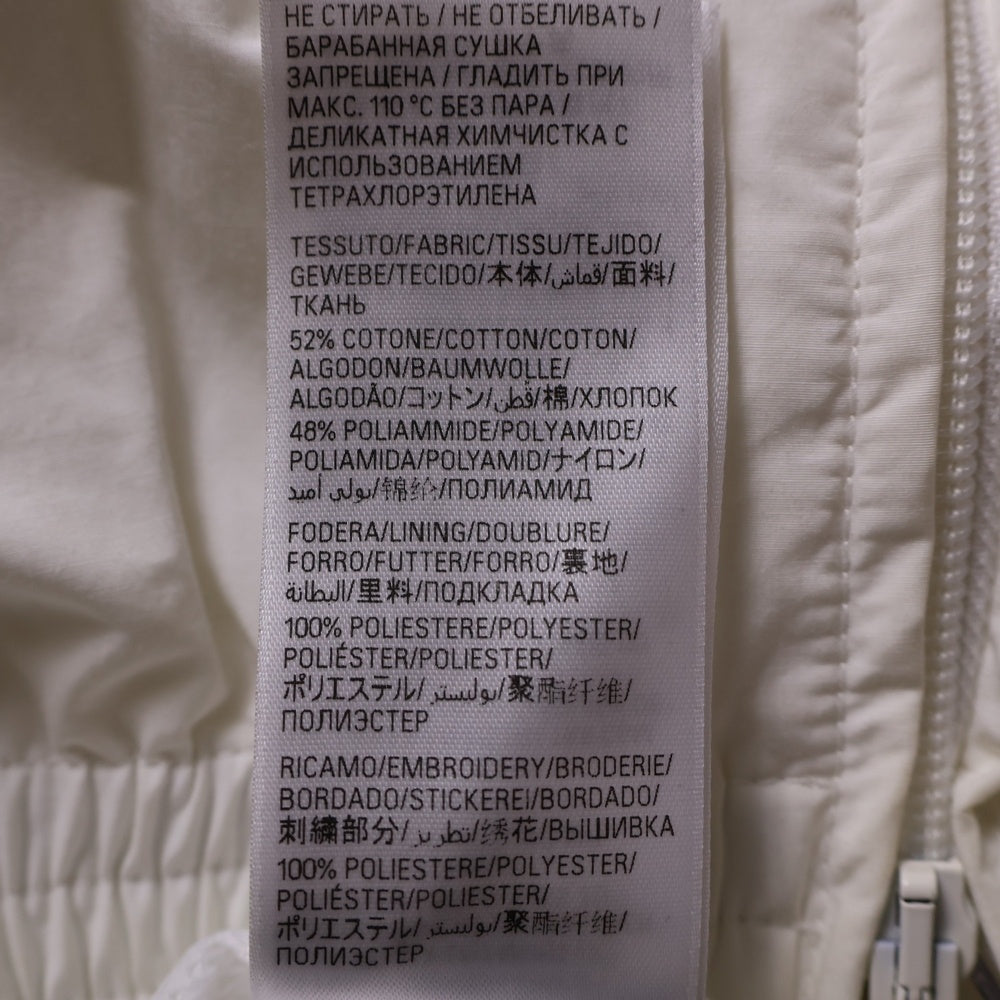 BALENCIAGA(バレンシアガ) 3B SPORTS ICON TRACKSUIT JACKET ロゴ刺繍 ジップアップナイロンブルゾン ジャケット ホワイト 769015