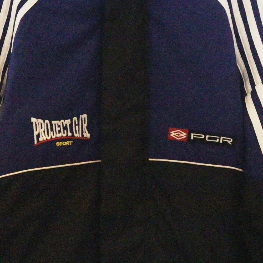 PROJECT G/R(プロジェクトジーアール) 25SS MULTI LAYERED TRACK JACKET マルチ レイヤード トラックジャケット ブラック/ブルー/レッド