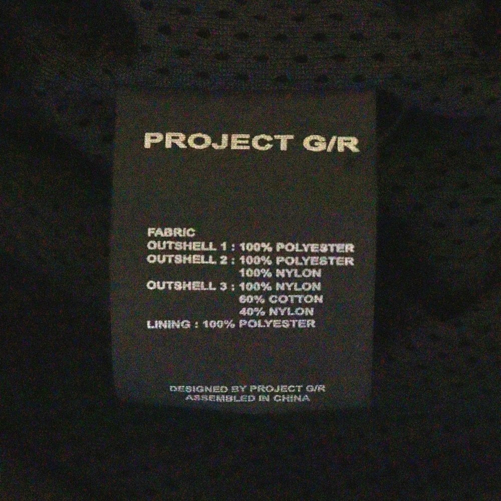 PROJECT G/R(プロジェクトジーアール) 25SS MULTI LAYERED TRACK JACKET マルチ レイヤード トラックジャケット ブラック/ブルー/レッド