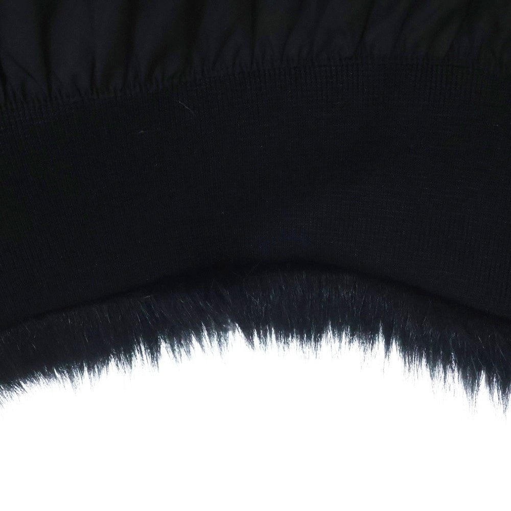 NIKE(ナイキ) 18AW ×AMBUSH Reversible Faux Fur Coat Jacket アンブッシュ リバーシブル フェイク ファーコート ジャケット ジップアップブルゾン ブラック AQ9225-010