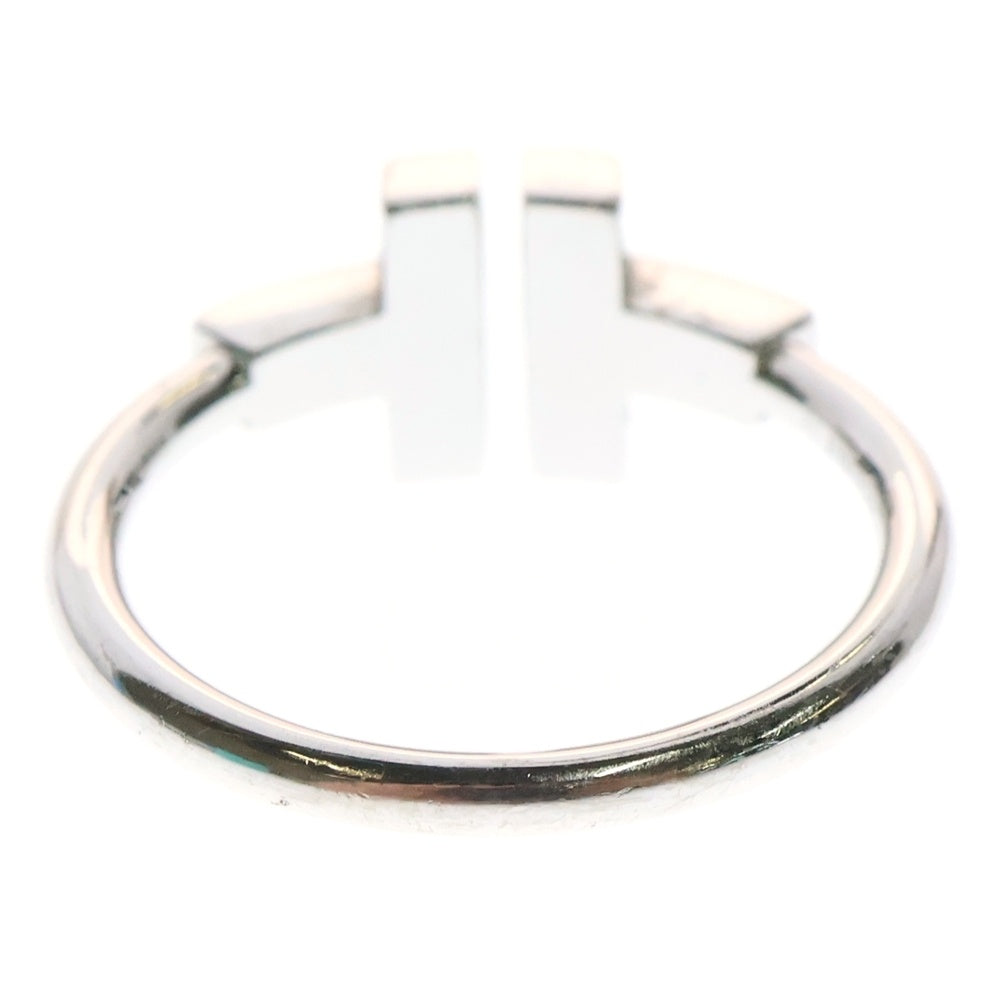 TIFFANY & Co.(ティファニー) K18WG Tワイヤー ダイヤ シルバーリング