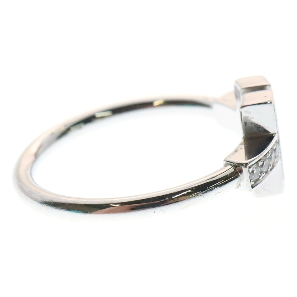 TIFFANY & Co.(ティファニー) K18WG Tワイヤー ダイヤ シルバーリング