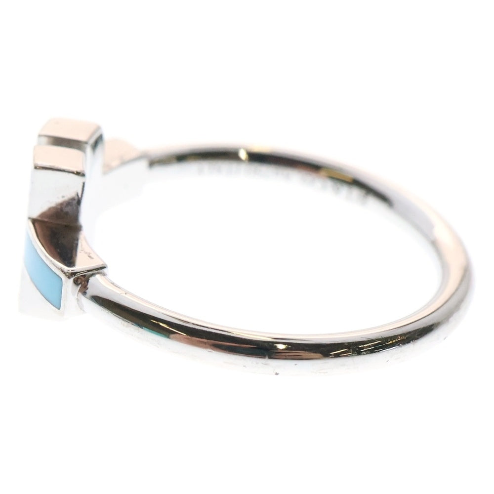 TIFFANY & Co.(ティファニー) K18WG Tワイヤー ダイヤ シルバーリング