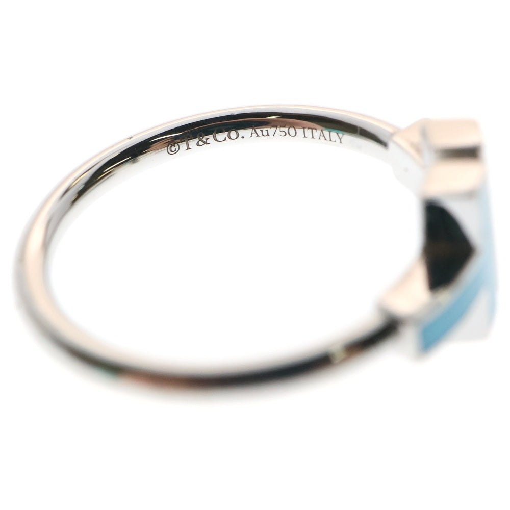 TIFFANY & Co.(ティファニー) K18WG Tワイヤー ダイヤ シルバーリング