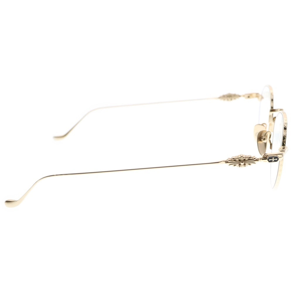 CHROME HEARTS(クロムハーツ) VAGIDICTORIAN ヴァジディクトリアン フローラルクロス アイウェア 眼鏡 ゴールド