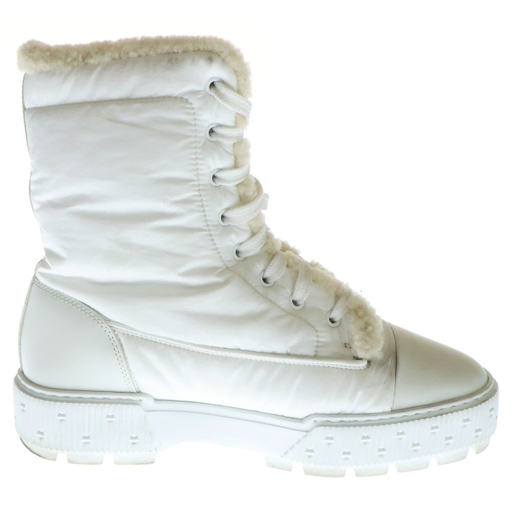 HERMES(エルメス) FRESH ANKLE BOOT フレッシュ アンクルブーツ ムートンブーツ ホワイト