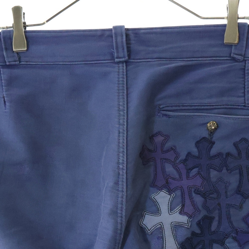 CHROME HEARTS(クロムハーツ) FRENCH WORK PANTS クロスパッチ フレンチワークパンツ ブルー