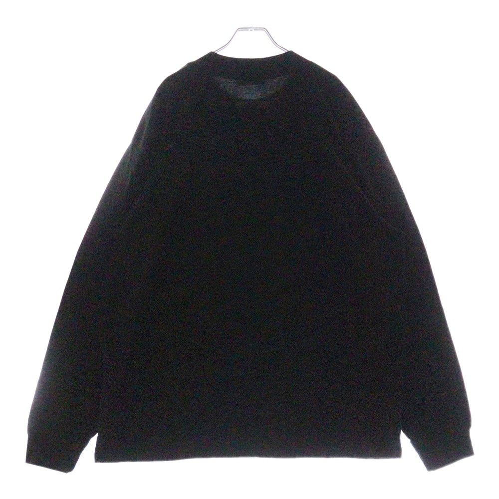 FEAR OF GOD ESSENTIALS(フィアオブゴッド エッセンシャルズ) L/S T-SHIRT リフレクターロゴ 長袖Tシャツ ロンT ブラック