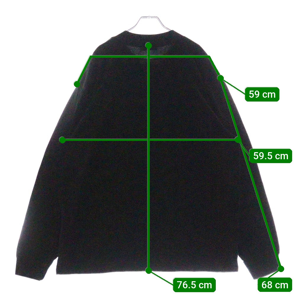 FEAR OF GOD ESSENTIALS(フィアオブゴッド エッセンシャルズ) L/S T-SHIRT リフレクターロゴ 長袖Tシャツ ロンT ブラック
