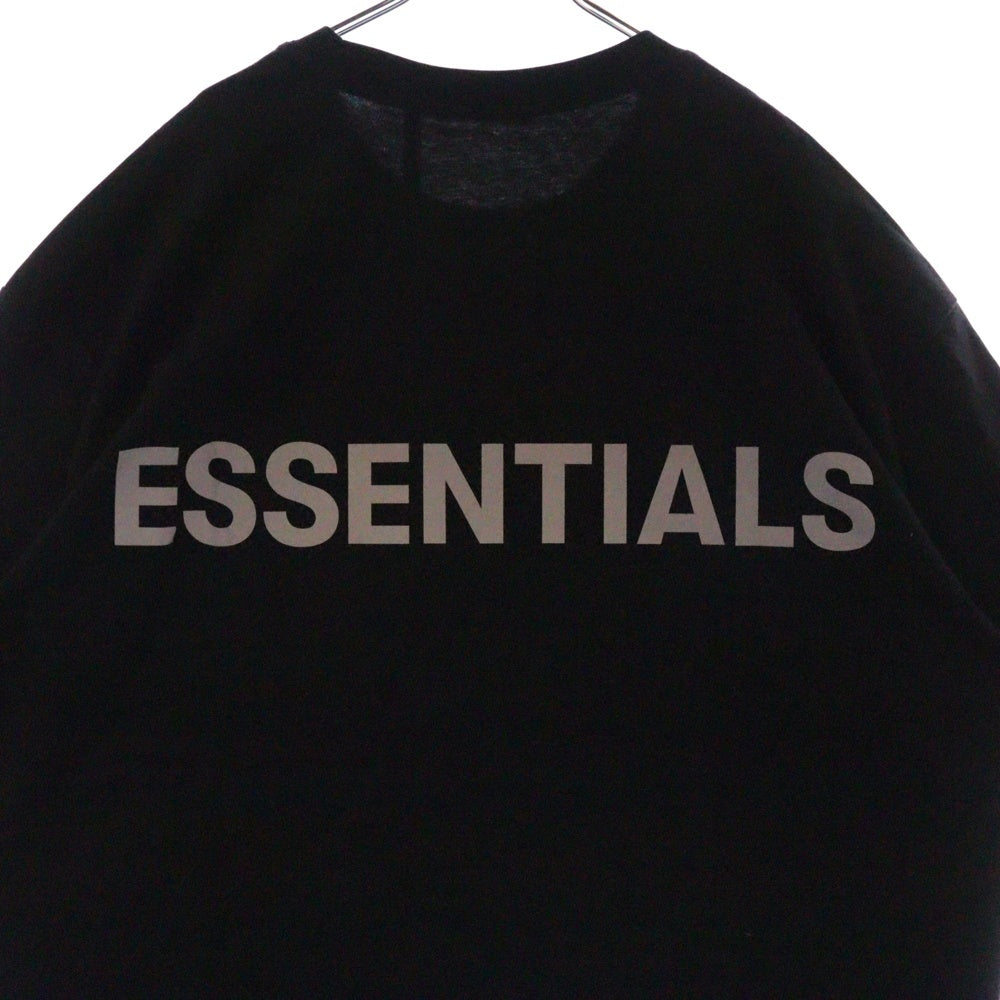 FEAR OF GOD ESSENTIALS(フィアオブゴッド エッセンシャルズ) S/S T-SHIRT バックリフレクターロゴ 半袖Tシャツ ブラック