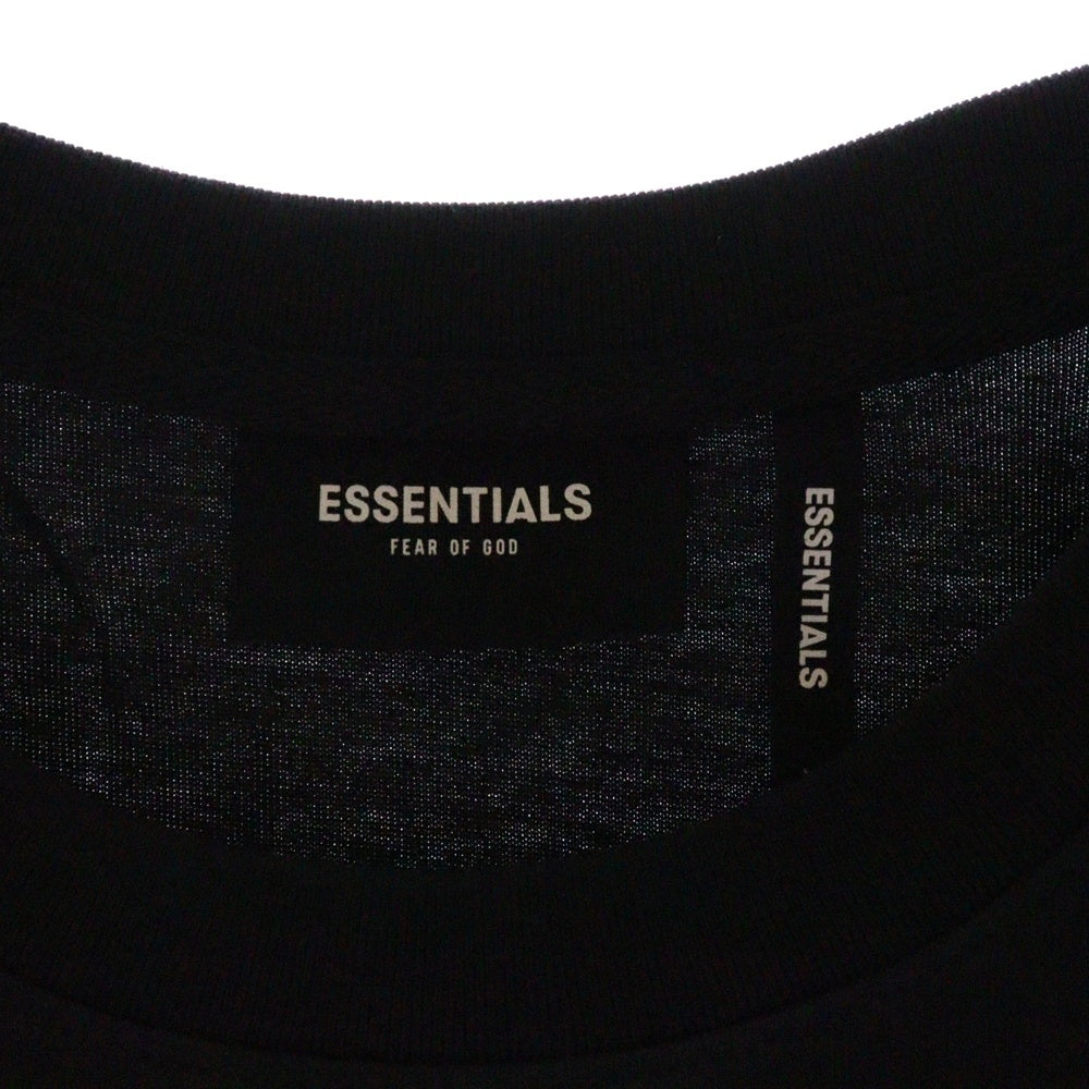 FEAR OF GOD ESSENTIALS(フィアオブゴッド エッセンシャルズ) S/S T-SHIRT バックリフレクターロゴ 半袖Tシャツ ブラック