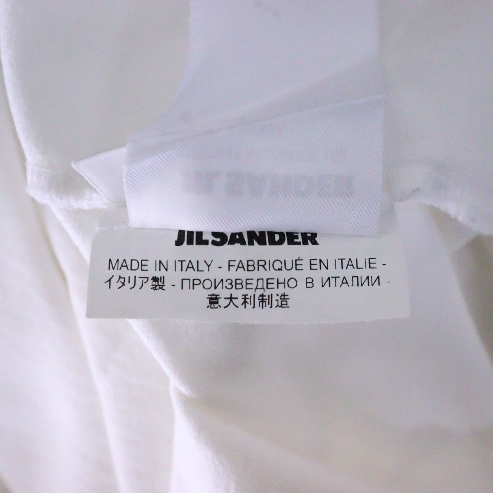 JIL SANDER(ジルサンダー) T-SHIRT ロゴプリント 半袖Tシャツ ホワイト JSMU707045 MU248708 102