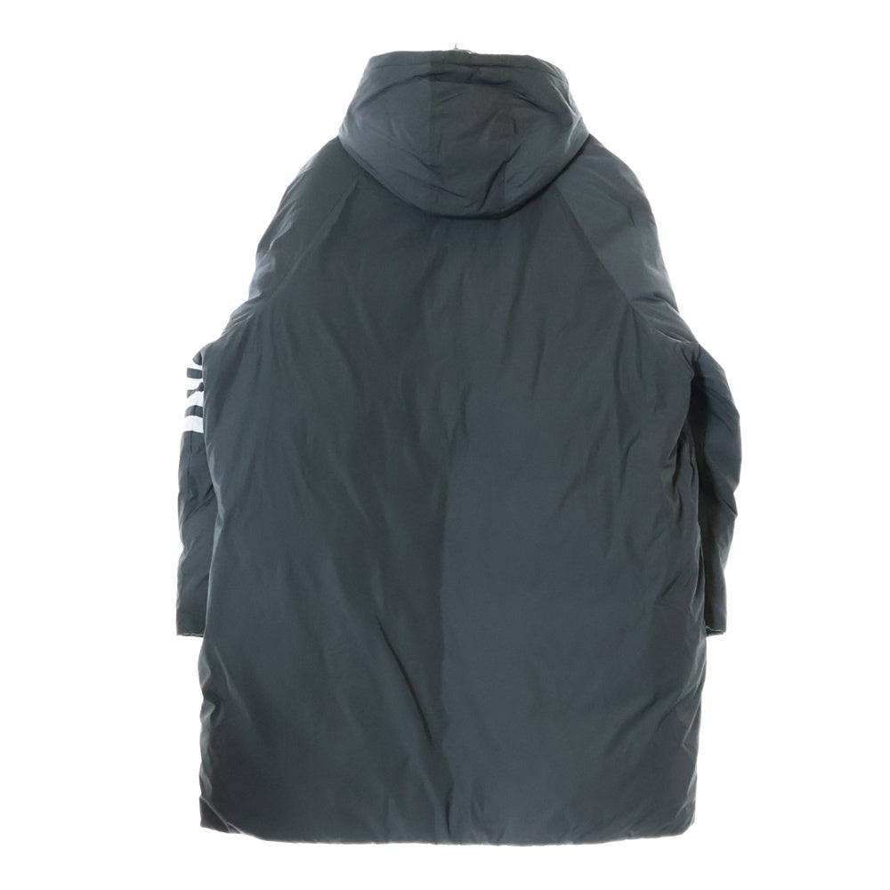 THOM BROWNE(トムブラウン) 4BARストライプ フーデッド ダウンコート アウター グレー MOD064X-07259
