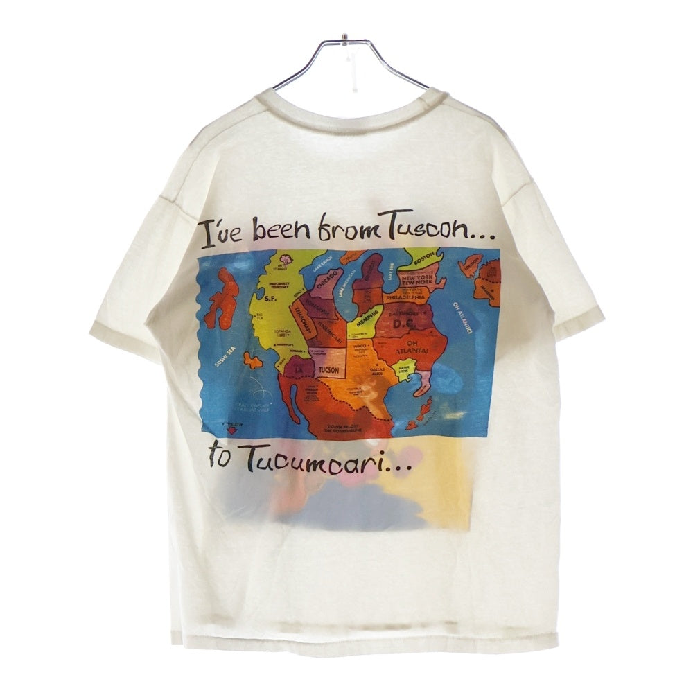 VINTAGE(ヴィンテージ) 90s LITTLE FEAT リトルフィート コミックプリント 半袖Tシャツ カットソー ホワイト
