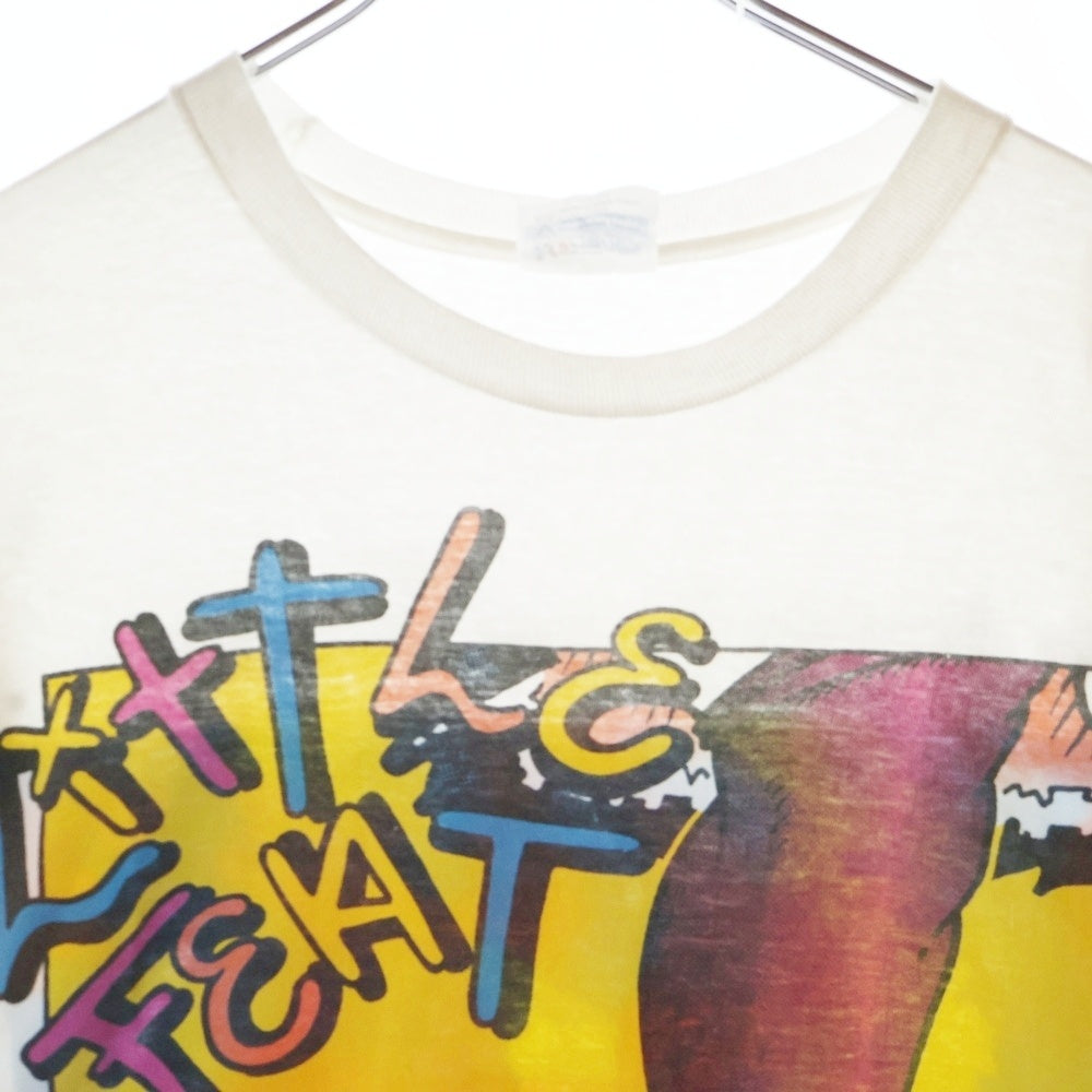 VINTAGE(ヴィンテージ) 90s LITTLE FEAT リトルフィート コミックプリント 半袖Tシャツ カットソー ホワイト