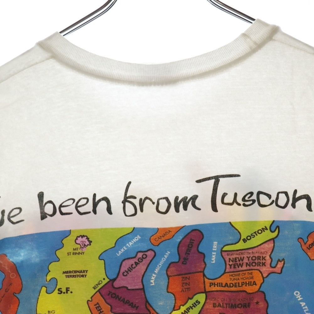 VINTAGE(ヴィンテージ) 90s LITTLE FEAT リトルフィート コミックプリント 半袖Tシャツ カットソー ホワイト