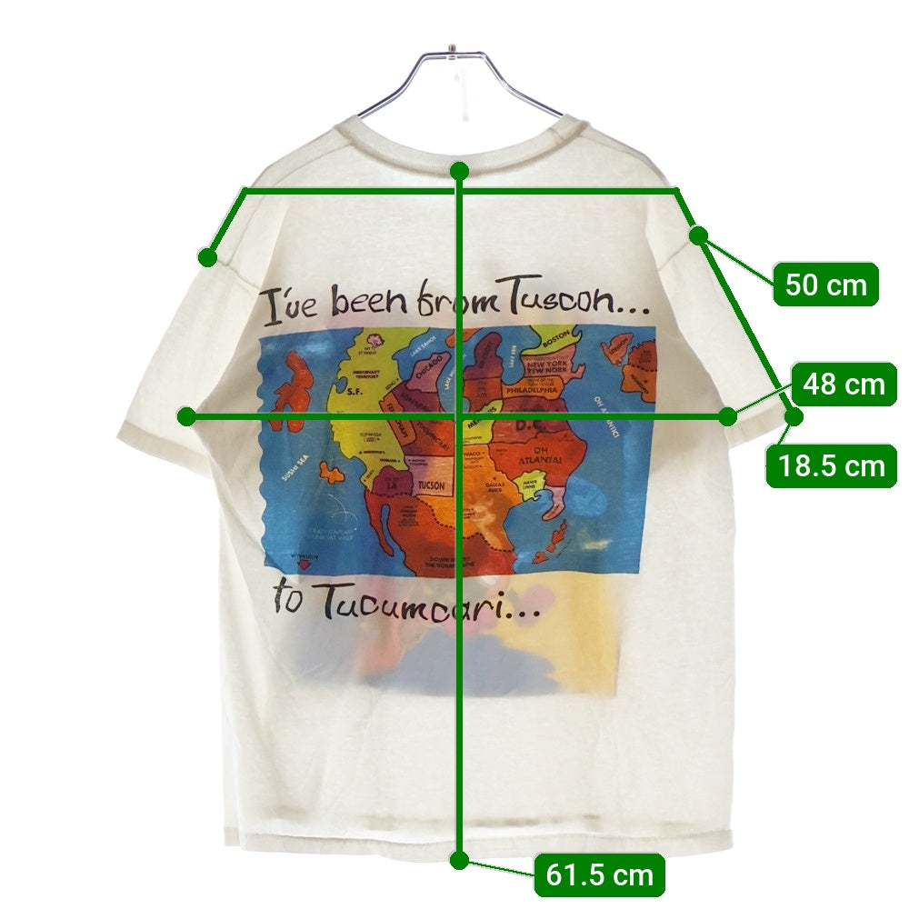 VINTAGE(ヴィンテージ) 90s LITTLE FEAT リトルフィート コミックプリント 半袖Tシャツ カットソー ホワイト