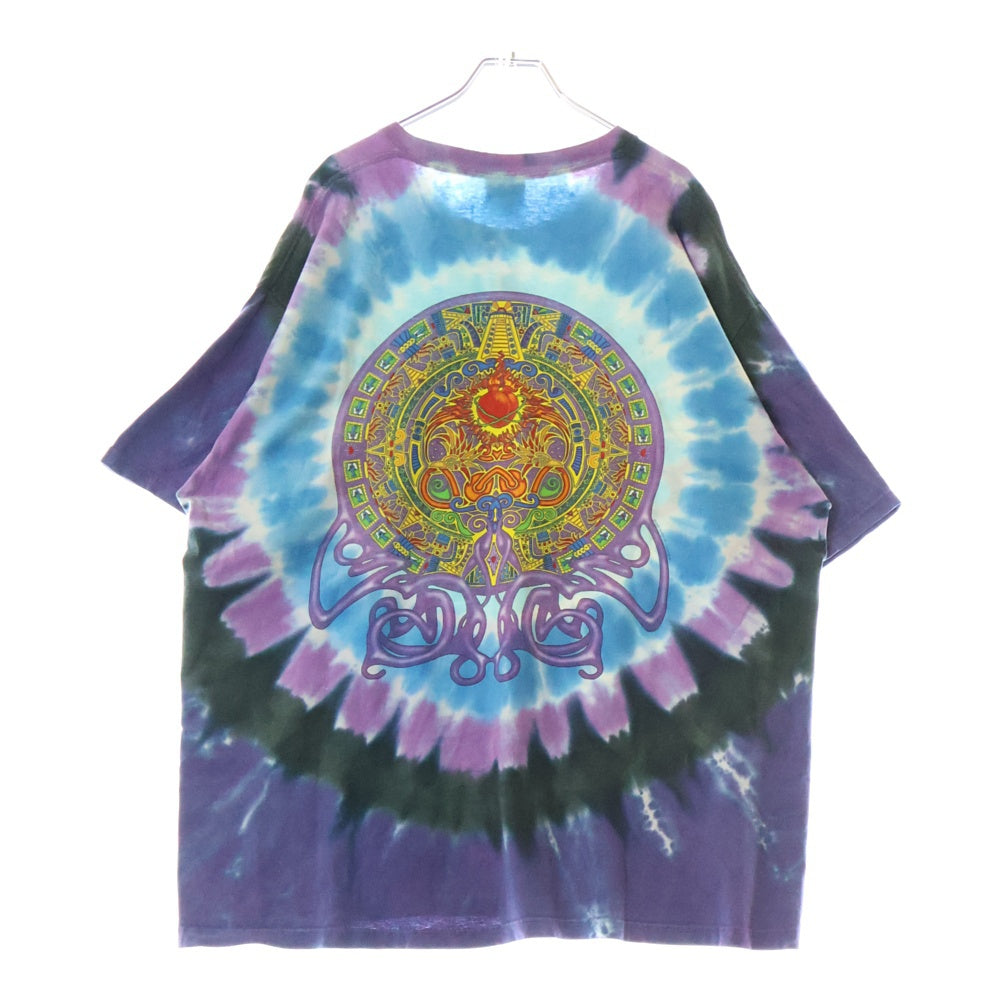 VINTAGE(ヴィンテージ) 90s Liquid Blue Santana リキッドブルー サンタナ タイダイ 半袖Tシャツ カットソー マルチ