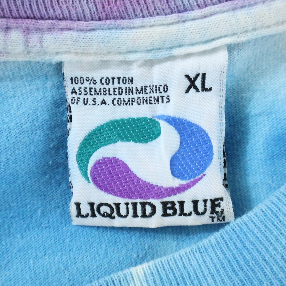 VINTAGE(ヴィンテージ) 90s Liquid Blue Santana リキッドブルー サンタナ タイダイ 半袖Tシャツ カットソー マルチ