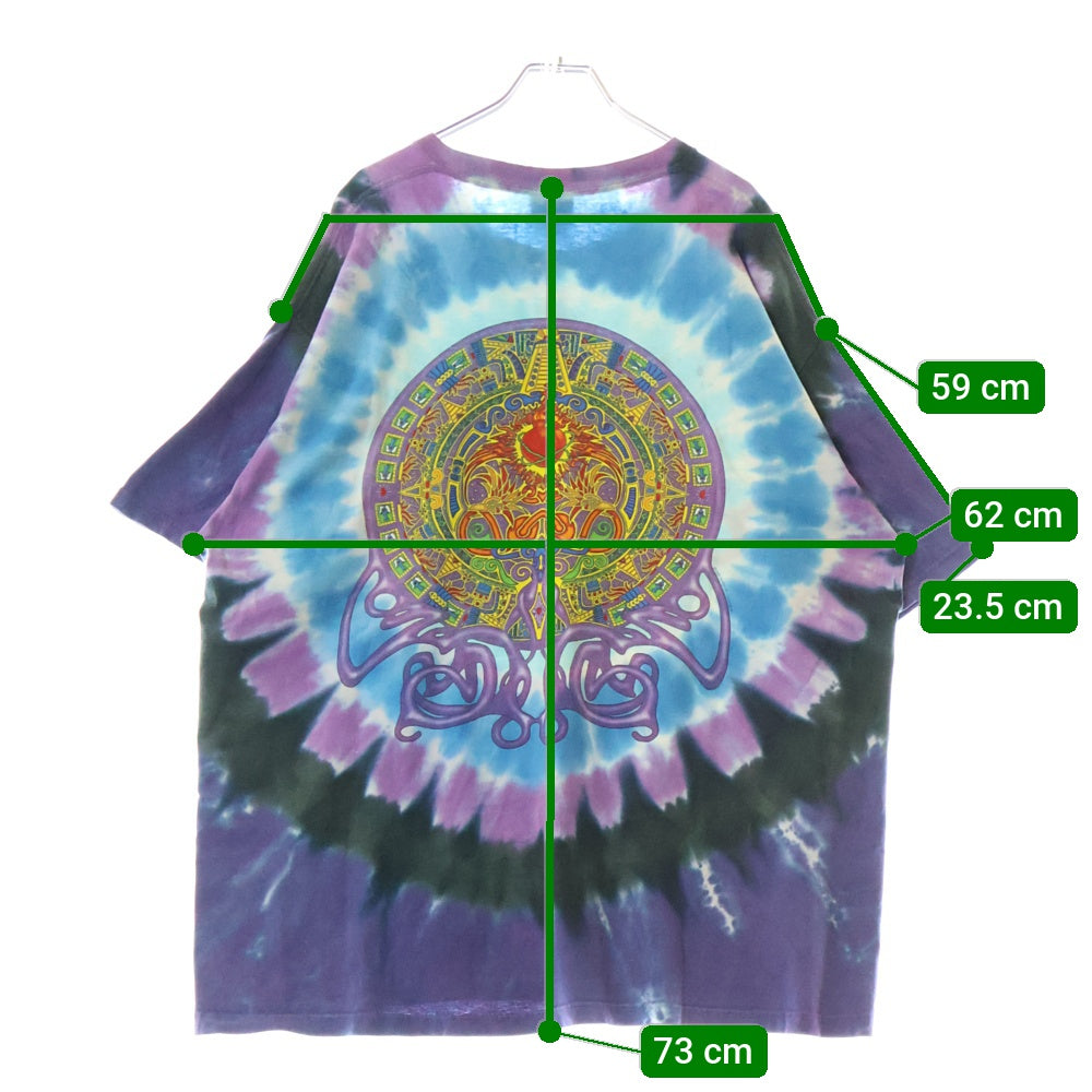 VINTAGE(ヴィンテージ) 90s Liquid Blue Santana リキッドブルー サンタナ タイダイ 半袖Tシャツ カットソー マルチ