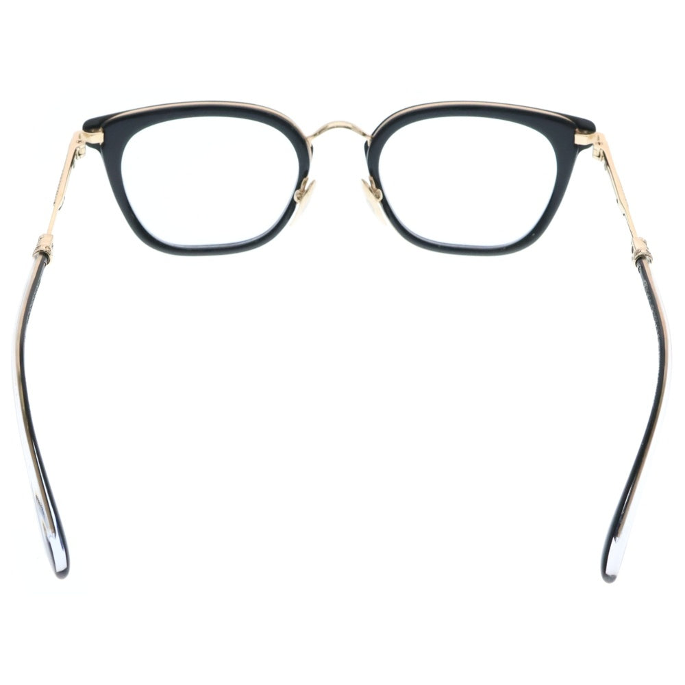CHROME HEARTS(クロムハーツ) STRAPADICTOME BSフレアテンプル ウェリントンサングラス 眼鏡 アイウェア ブラック/ゴールド 度入り