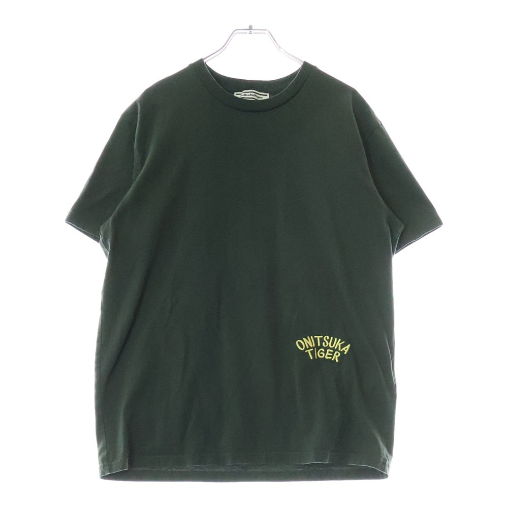 Onitsuka Tiger(オニツカタイガー) GRAPHIC TEE ロゴ刺繍半袖Tシャツ カーキ 2183B150