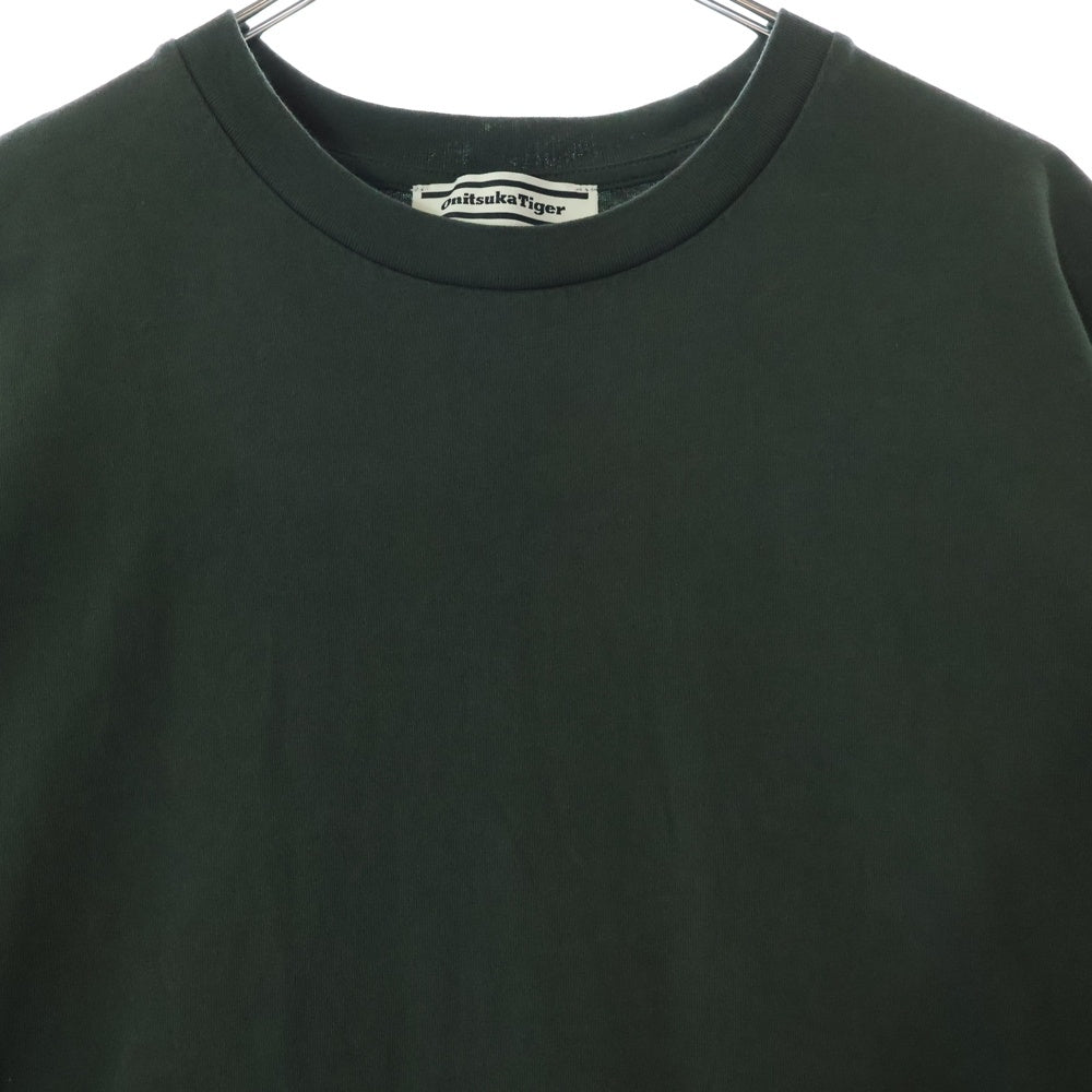 Onitsuka Tiger(オニツカタイガー) GRAPHIC TEE ロゴ刺繍半袖Tシャツ カーキ 2183B150