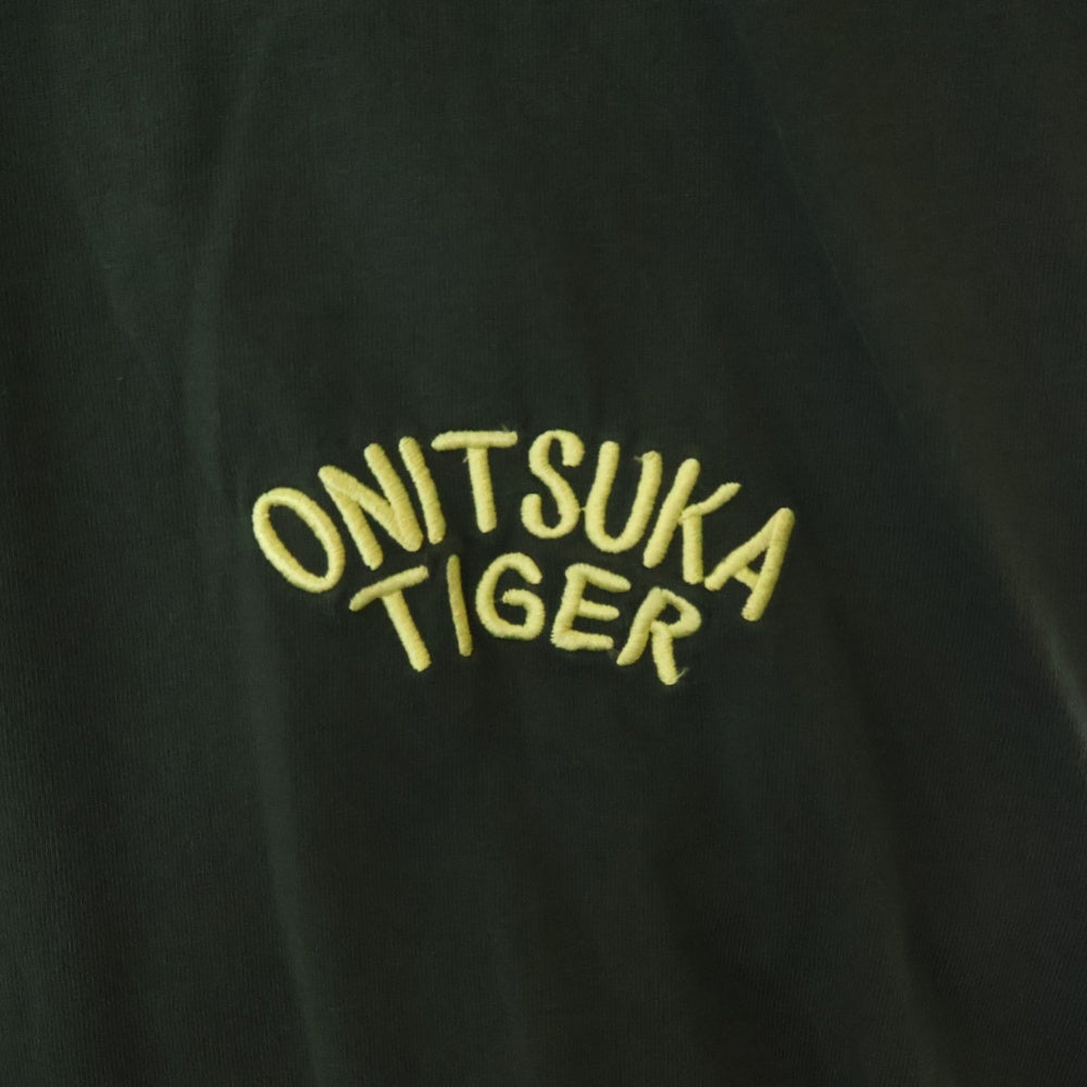 Onitsuka Tiger(オニツカタイガー) GRAPHIC TEE ロゴ刺繍半袖Tシャツ カーキ 2183B150