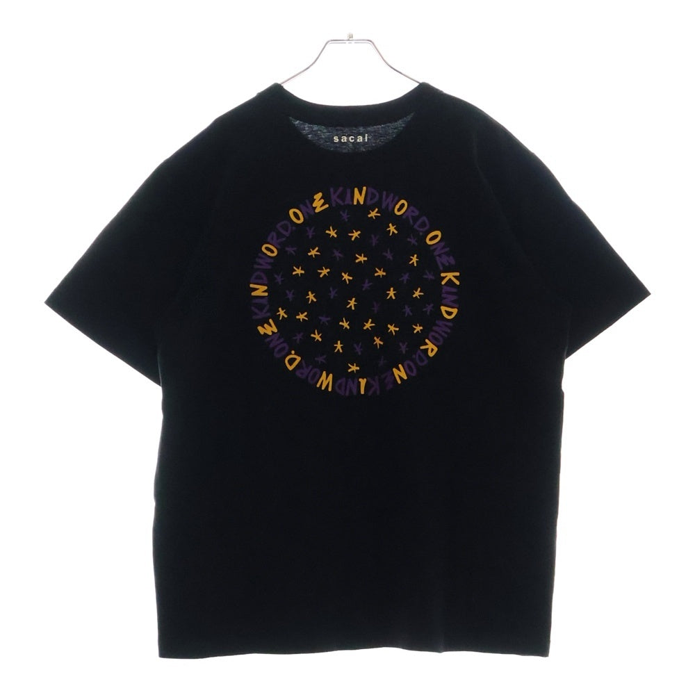 Sacai(サカイ) 23SS Eric Haze Circle Star T-Shirt エリックヘイズ 半袖Tシャツ ブラック 23-0466S