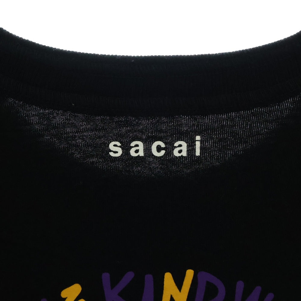Sacai(サカイ) 23SS Eric Haze Circle Star T-Shirt エリックヘイズ 半袖Tシャツ ブラック 23-0466S