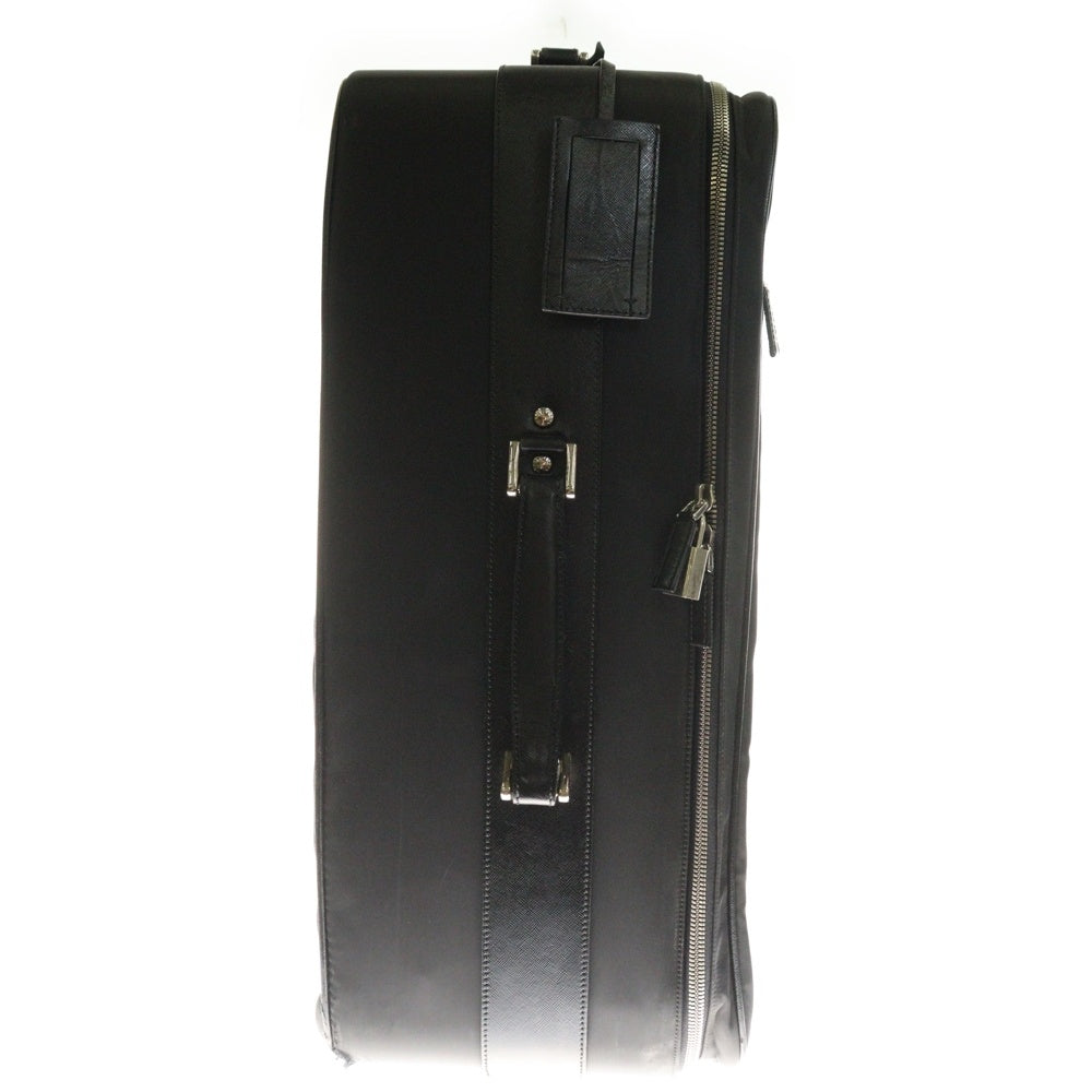 PRADA(プラダ) Travel Carry Bag サフィアーノ トライアングルロゴ ナイロンキャリーバッグ ボストンバッグ ブラック VV0030