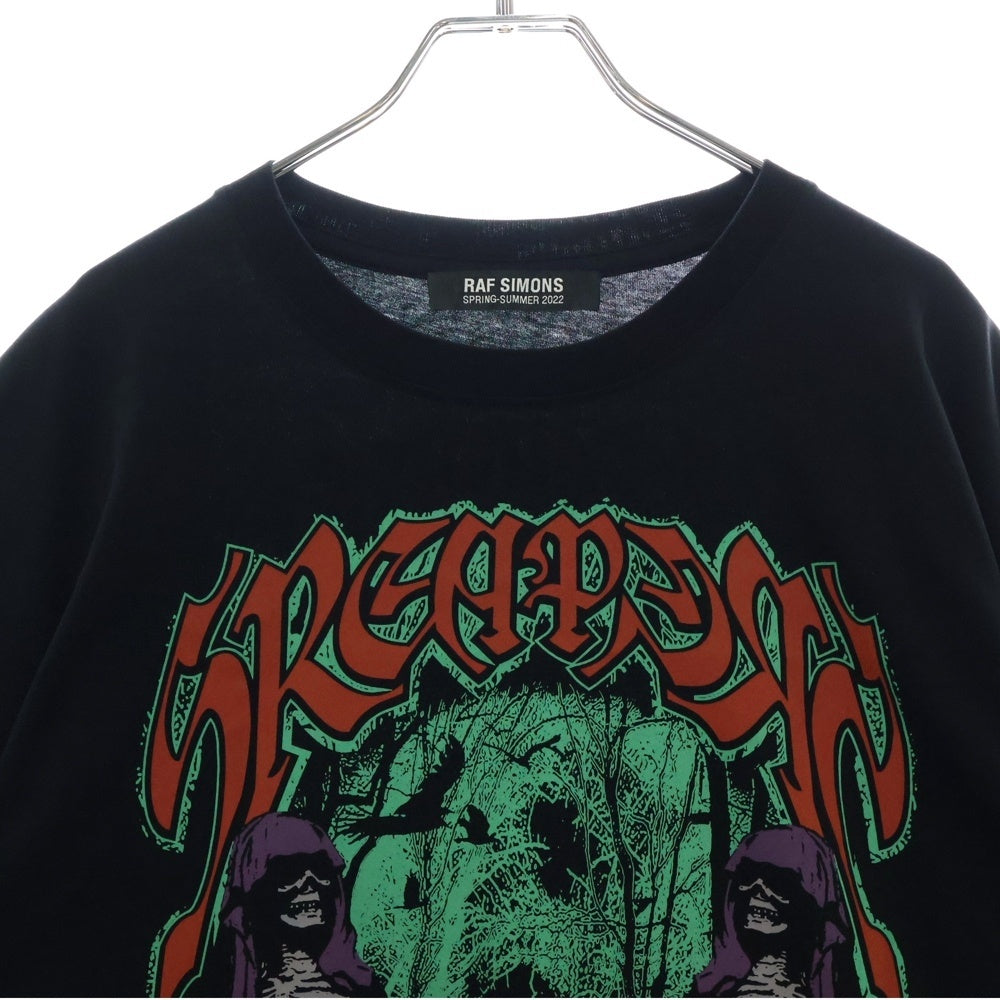 RAF SIMONS(ラフシモンズ) Big fit T-shirt Sreapers 半袖Tシャツ ブラック 221-M121
