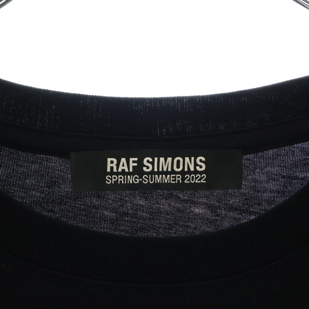 RAF SIMONS(ラフシモンズ) Big fit T-shirt Sreapers 半袖Tシャツ ブラック 221-M121