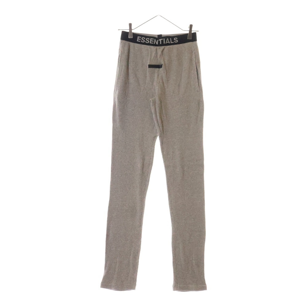 FEAR OF GOD ESSENTIALS(フィアオブゴッド エッセンシャルズ) LOUNGE PANT ロゴプリントサーマルレギンス ラウンジパンツ グレー