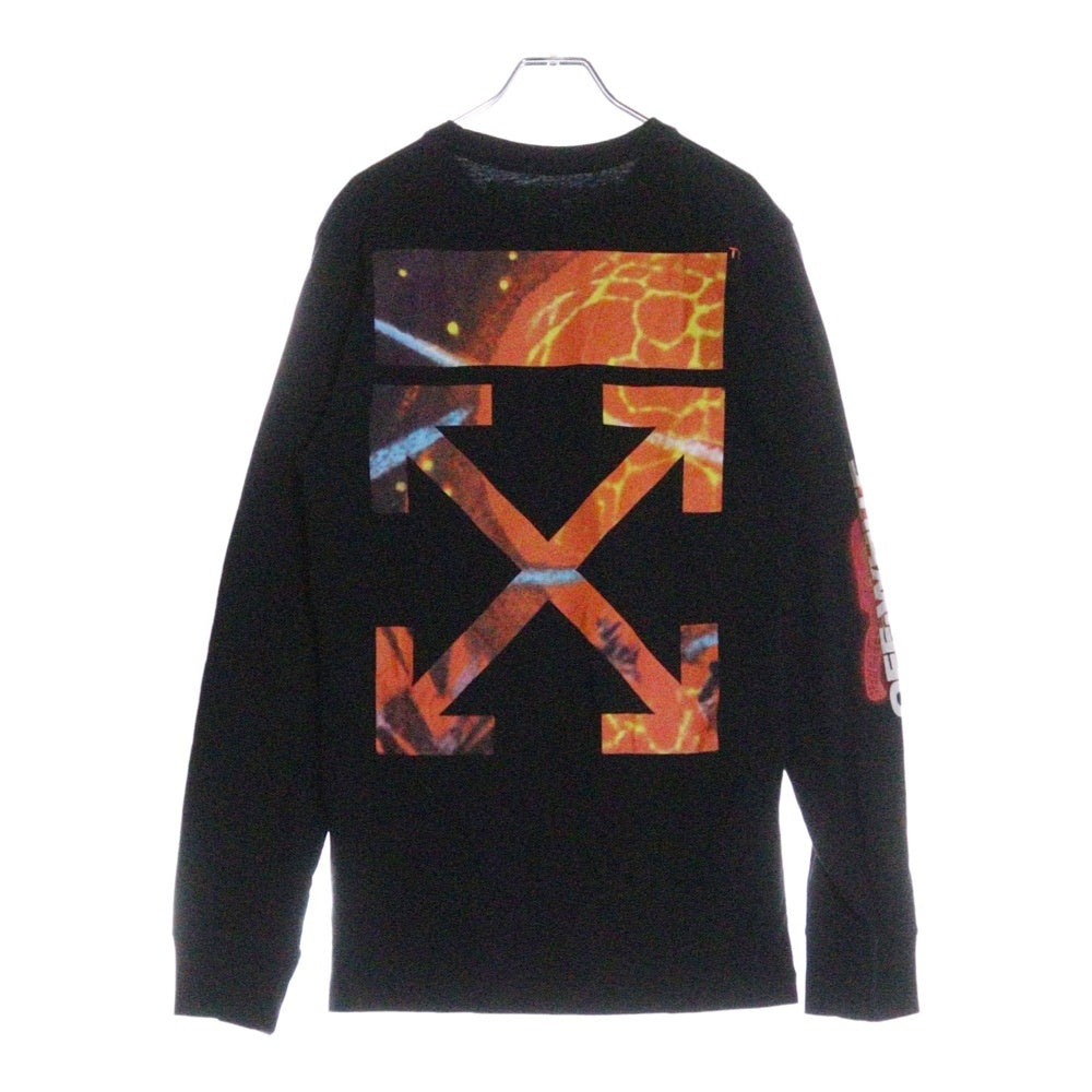 OFF-WHITE(オフホワイト) 19SS Hands And Planets L/S T-Shirt 長袖Tシャツ ロンT ブラック OMAB001S19185016