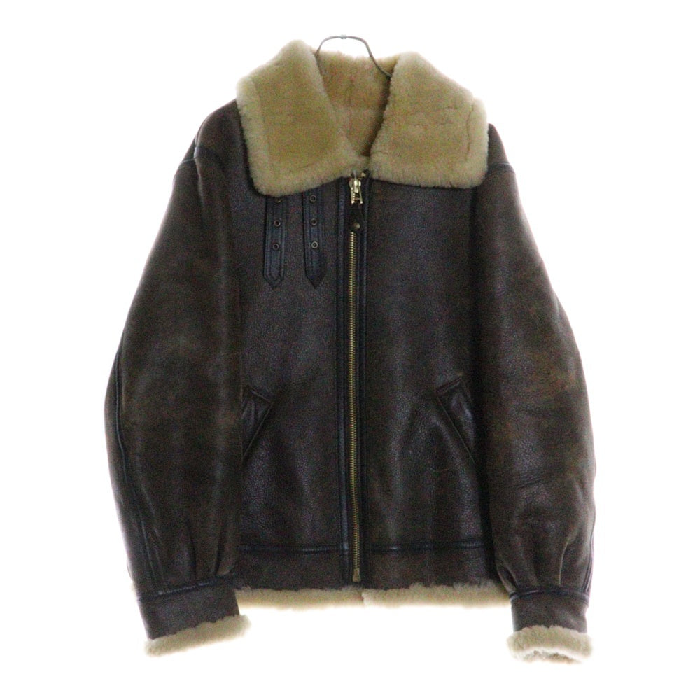 SCHOTT(ショット) TYPE B-3 レザーフライトジャケット ムートンジャケット ブラウン