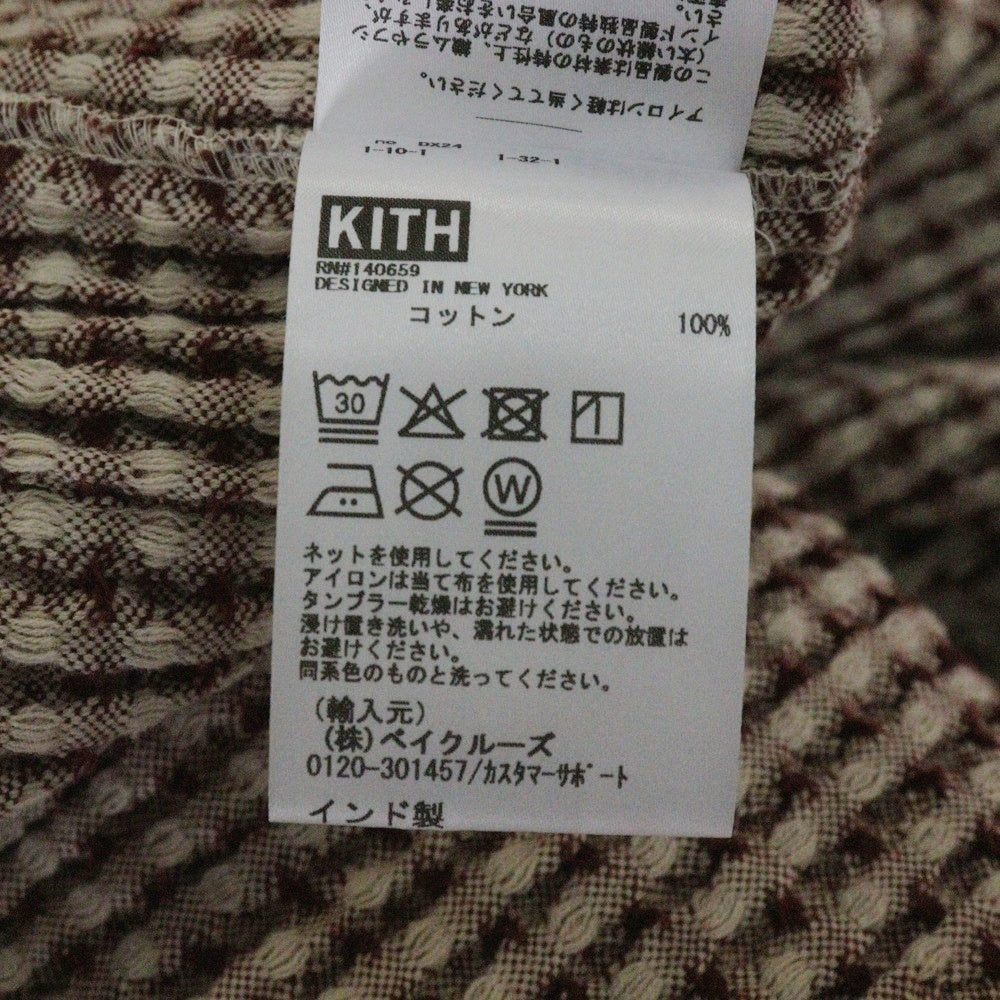 KITH(キス) 25SS Geometric Diamond Short Sleeve Boxy Collared Overshirt 半袖オーバーシャツ 25-051-060-0001